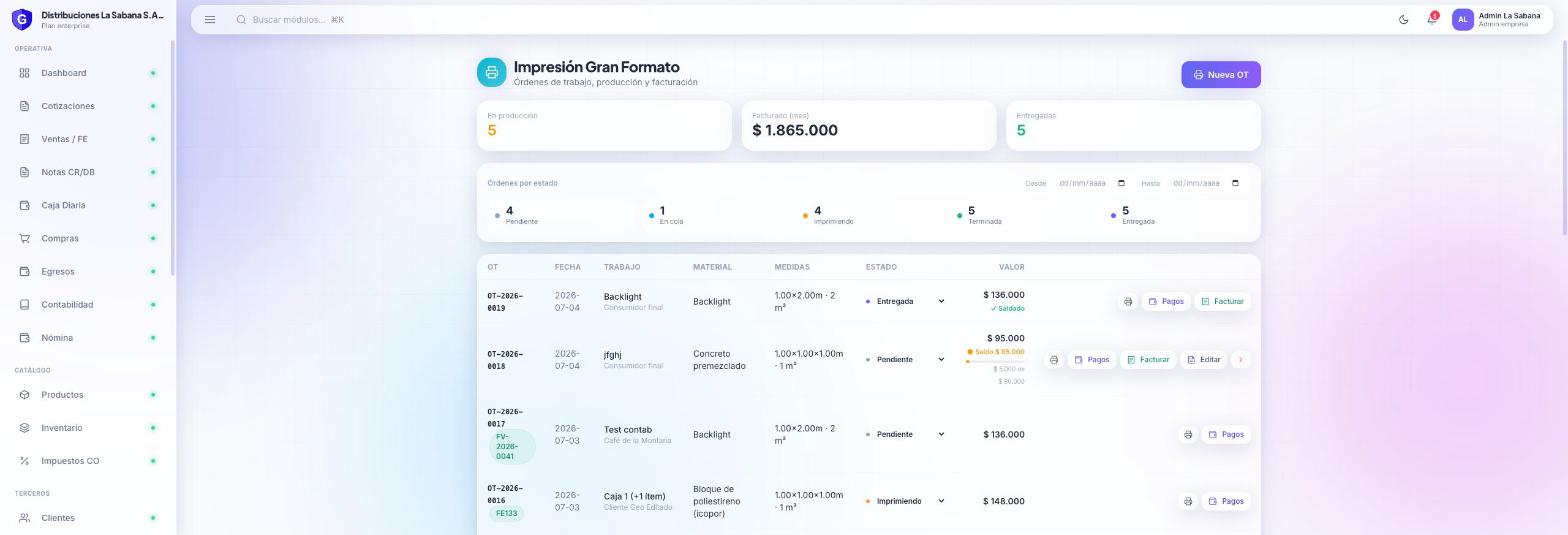 Módulo de Impresión Gran Formato